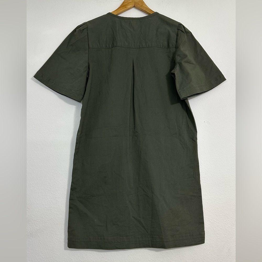GAP Neutral Lace-Up Shift Dress Size S Baby Tweed in Green  Casual Dress - Picture 5 of 16